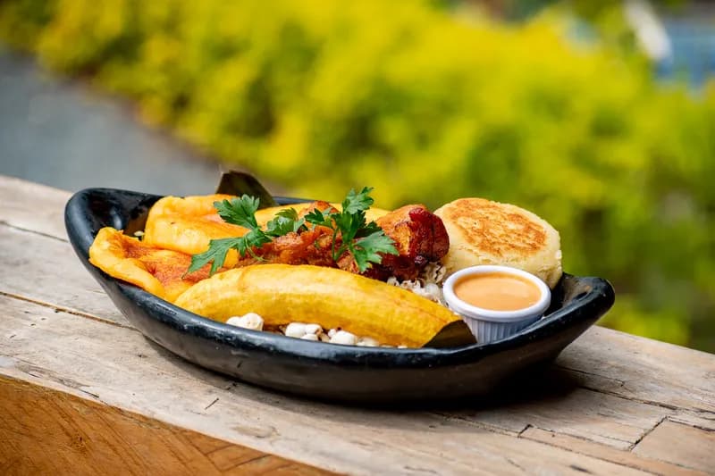 Arepa rellena del restaurante